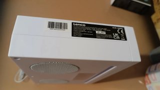 Radio da casa bianca Lenco KCR190WH DAB+/FM Svegli