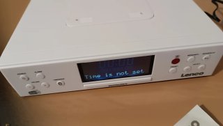 Radio da casa bianca Lenco KCR190WH DAB+/FM Svegli