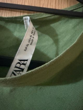 Vestido verde midi Zara