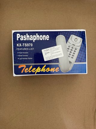 Teléfono Fijo Pashaphone KX-TS970 Blanco