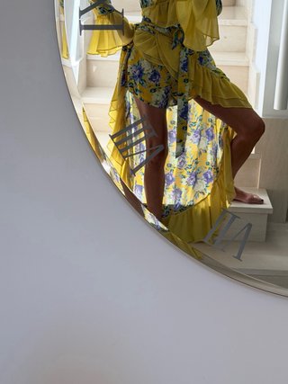 Vestido Capriche Santoña floral amarillo