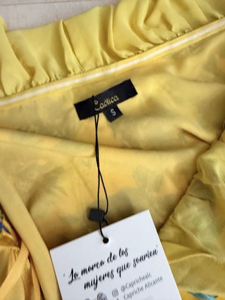 Vestido Capriche Santoña floral amarillo