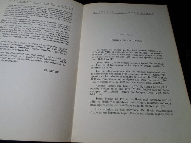 Historia de Bell-Lloch - Casimiro Sero Serra1970