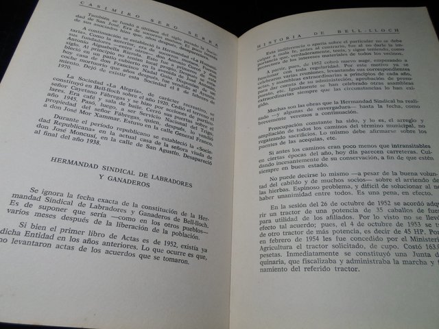 Historia de Bell-Lloch - Casimiro Sero Serra1970