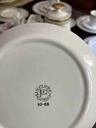 Vajilla merienda cerámica de San Claudio
