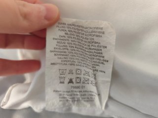 Almohada Primark Home poliéster blanca