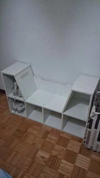 Zapatero blanco modular