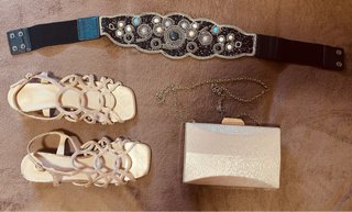 Zapatos, bolso y cinturón