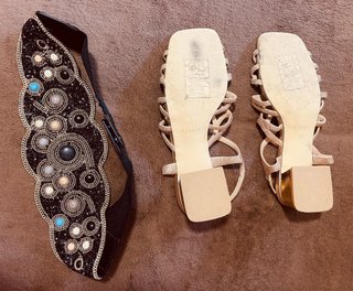 Zapatos, bolso y cinturón
