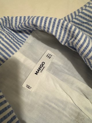 Traje Mango Rayas Azul Talla S