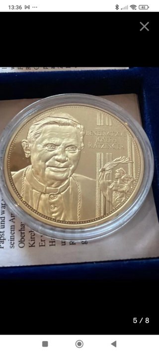 Lote 6 monedas conmemorativas CHAPADAS EN ORO