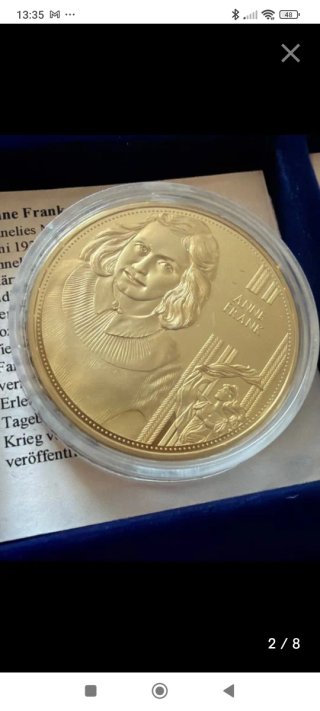 Lote 6 monedas conmemorativas CHAPADAS EN ORO