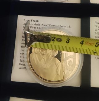 Lote 6 monedas conmemorativas CHAPADAS EN ORO