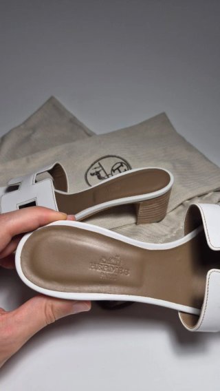 Sandali Oasis Hermes white size 37.5