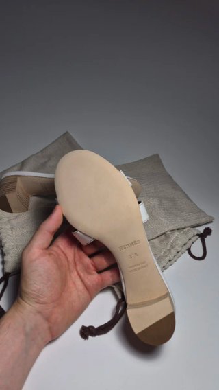 Sandali Oasis Hermes white size 37.5