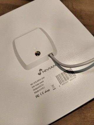 Panel Solar NIVIAN 6W USB-C para Cámaras IP