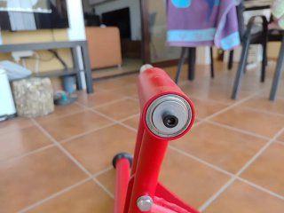 Caballete Monobrazo Moto Proworks Rojo