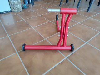 Caballete Monobrazo Moto Proworks Rojo