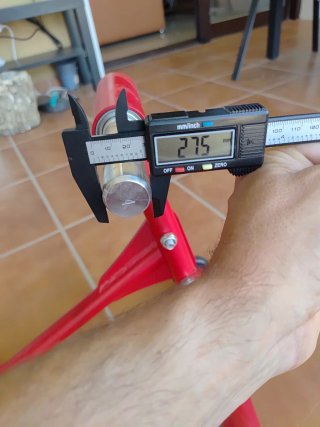 Caballete Monobrazo Moto Proworks Rojo
