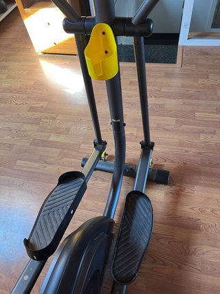 Bicicleta Elíptica Gris y Negra