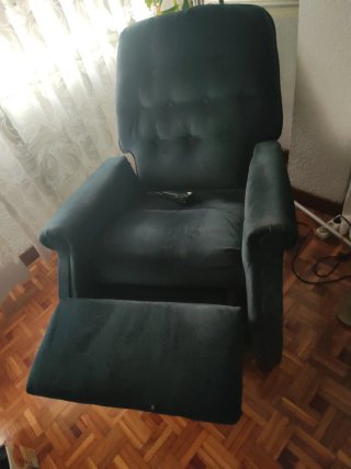 Sillón Eléctrico Reclinable Azul