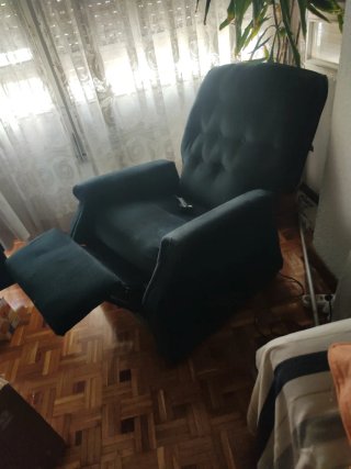 Sillón Eléctrico Reclinable Azul