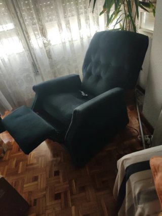 Sillón Eléctrico Reclinable Azul