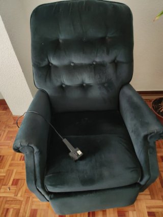 Sillón Eléctrico Reclinable Azul