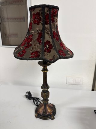 Lámpara Vintage Clásica Tela /Terciopelo