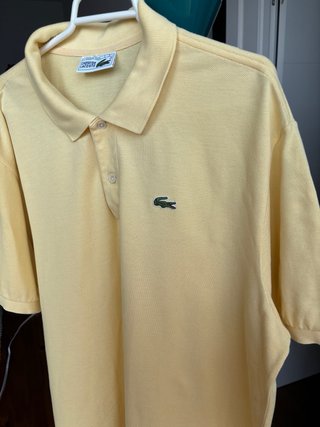 Polo Lacoste Vintage Amarillo Talla 7