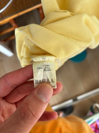 Polo Lacoste Vintage Amarillo Talla 7