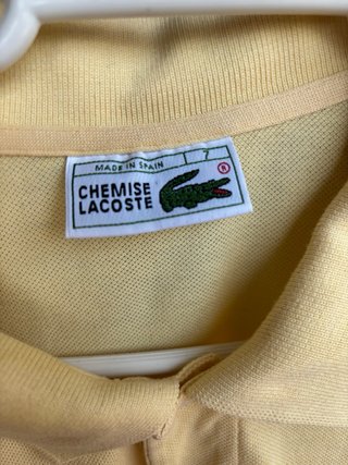 Polo Lacoste Vintage Amarillo Talla 7