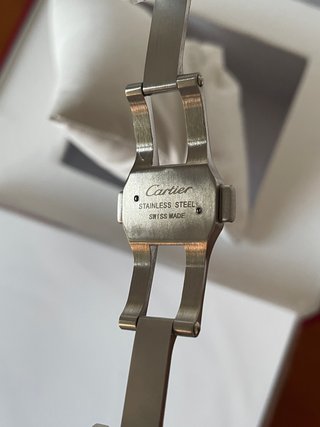 Reloj Santos Negro y Acero con Caja