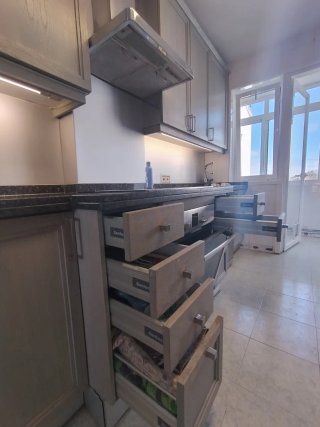 Cocina completa marca Santos, con electrodoméstico