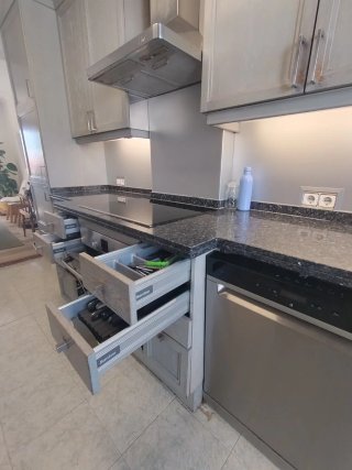 Cocina completa marca Santos, con electrodoméstico