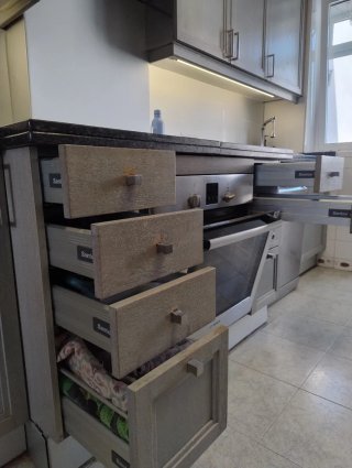 Cocina completa marca Santos, con electrodoméstico