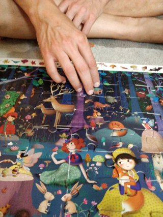 Puzzle de observación infantil Bosque encantado