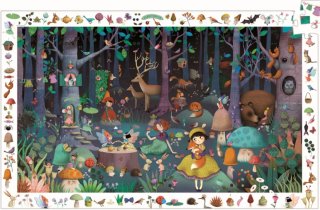 Puzzle de observación infantil Bosque encantado