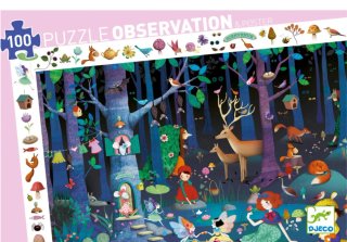Puzzle de observación infantil Bosque encantado