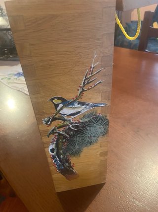 Porta bottiglie in legno