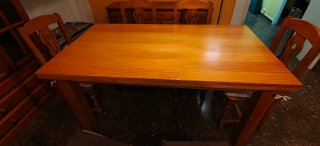 Conjunto comedor madera pino