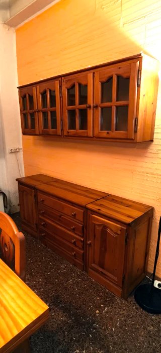 Conjunto comedor madera pino