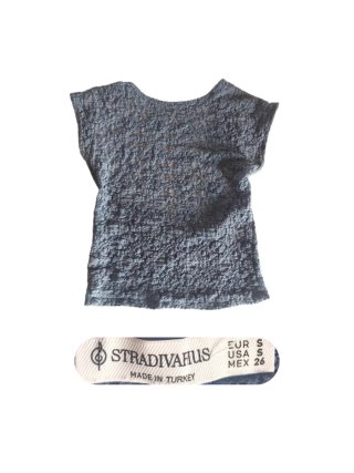 Top Stradivarius gris talla S