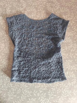 Top Stradivarius gris talla S