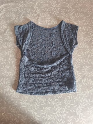 Top Stradivarius gris talla S