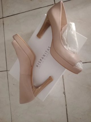 Zapatos Peep Toe Beige 39