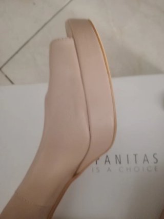 Zapatos Peep Toe Beige 39