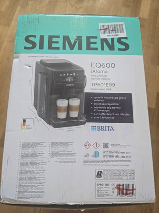 Cafetera Siemens EQ600 iAroma