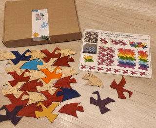 Art Puzzle de madera. Set Escher. EDUCATIVO