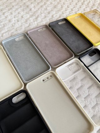 Lote 12 Fundas iPhone 7/8 Plus Silicona Cuerda